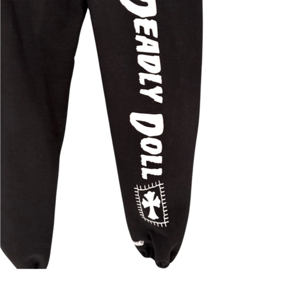 Chrome Hearts x Deadly Doll Black Sweatpants M - Picture 8 of 9